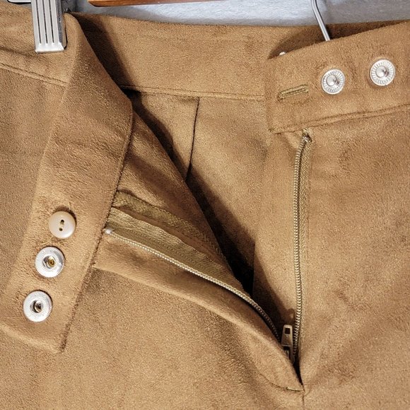 J Jill Suede Ankle Legging Womens M Brown Ankle Pants Casual Textured Neutral - Picture 6 of 12